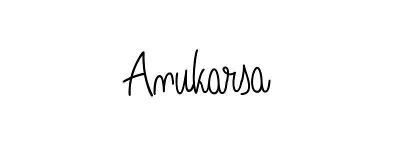 Make a beautiful signature design for name Anukarsa. With this signature (Angelique-Rose-font-FFP) style, you can create a handwritten signature for free. Anukarsa signature style 5 images and pictures png