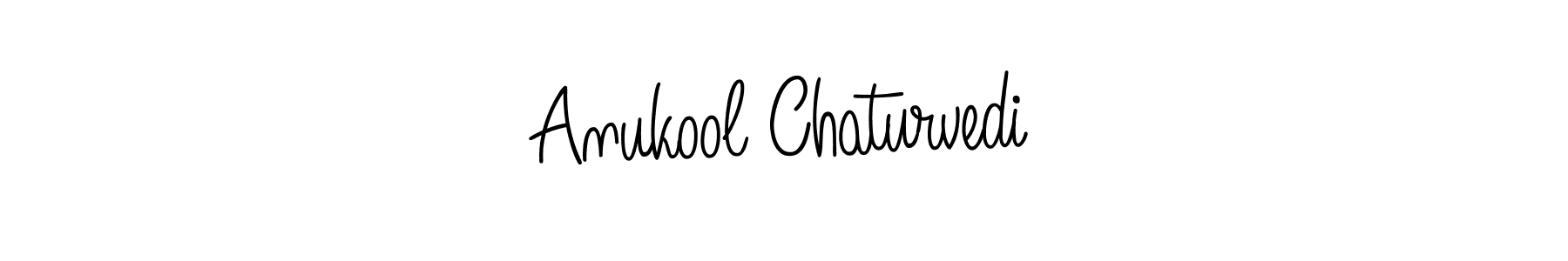 Make a beautiful signature design for name Anukool Chaturvedi. With this signature (Angelique-Rose-font-FFP) style, you can create a handwritten signature for free. Anukool Chaturvedi signature style 5 images and pictures png