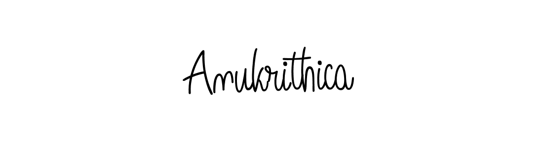 You should practise on your own different ways (Angelique-Rose-font-FFP) to write your name (Anukrithica) in signature. don't let someone else do it for you. Anukrithica signature style 5 images and pictures png