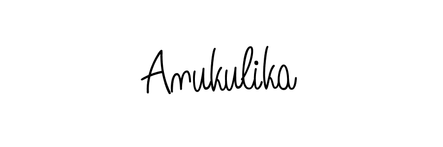 How to make Anukulika name signature. Use Angelique-Rose-font-FFP style for creating short signs online. This is the latest handwritten sign. Anukulika signature style 5 images and pictures png