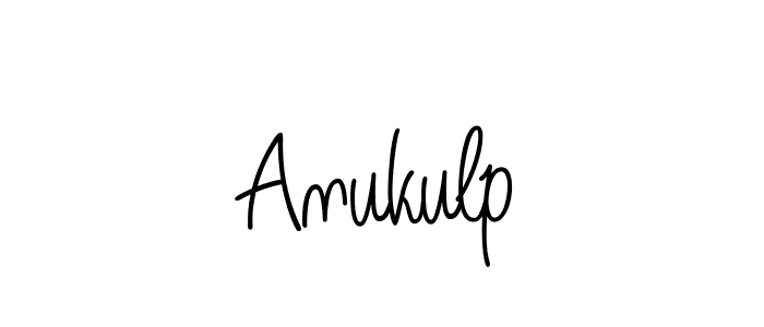 How to make Anukulp name signature. Use Angelique-Rose-font-FFP style for creating short signs online. This is the latest handwritten sign. Anukulp signature style 5 images and pictures png