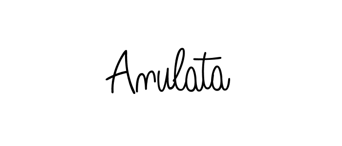 Anulata stylish signature style. Best Handwritten Sign (Angelique-Rose-font-FFP) for my name. Handwritten Signature Collection Ideas for my name Anulata. Anulata signature style 5 images and pictures png