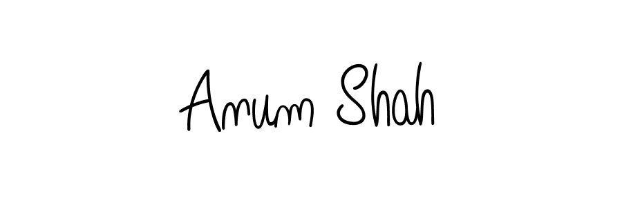 Make a beautiful signature design for name Anum Shah. With this signature (Angelique-Rose-font-FFP) style, you can create a handwritten signature for free. Anum Shah signature style 5 images and pictures png