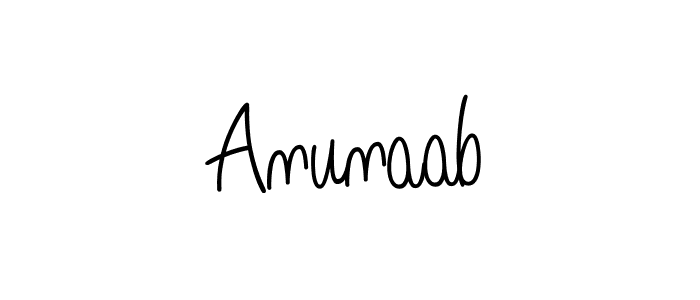 Anunaab stylish signature style. Best Handwritten Sign (Angelique-Rose-font-FFP) for my name. Handwritten Signature Collection Ideas for my name Anunaab. Anunaab signature style 5 images and pictures png