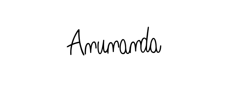 How to make Anunanda name signature. Use Angelique-Rose-font-FFP style for creating short signs online. This is the latest handwritten sign. Anunanda signature style 5 images and pictures png