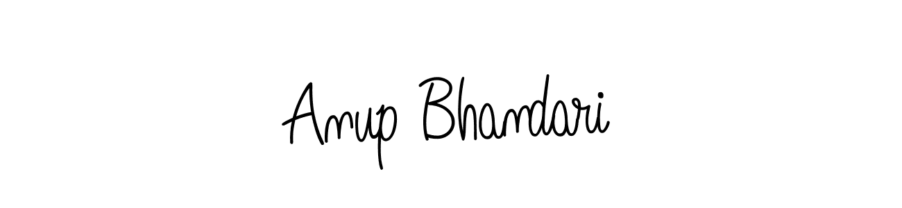 Make a beautiful signature design for name Anup Bhandari. With this signature (Angelique-Rose-font-FFP) style, you can create a handwritten signature for free. Anup Bhandari signature style 5 images and pictures png