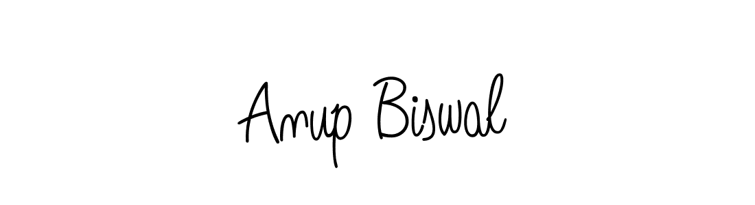 The best way (Angelique-Rose-font-FFP) to make a short signature is to pick only two or three words in your name. The name Anup Biswal include a total of six letters. For converting this name. Anup Biswal signature style 5 images and pictures png