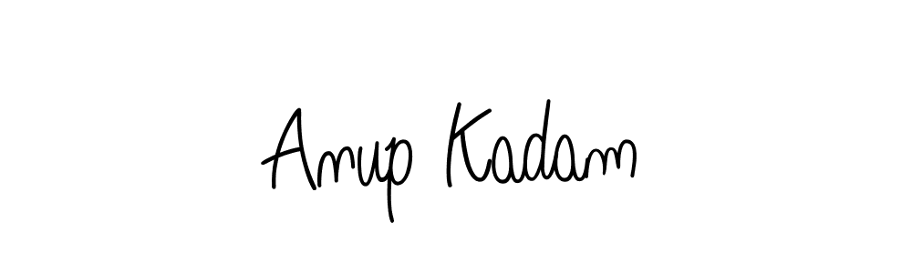 Use a signature maker to create a handwritten signature online. With this signature software, you can design (Angelique-Rose-font-FFP) your own signature for name Anup Kadam. Anup Kadam signature style 5 images and pictures png