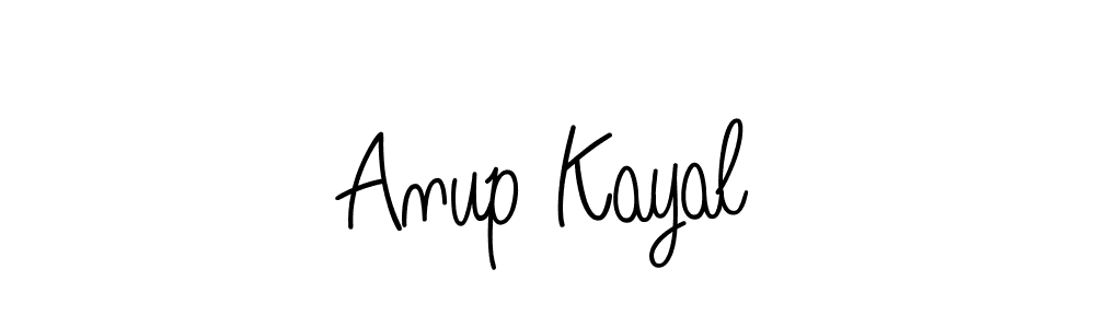 You should practise on your own different ways (Angelique-Rose-font-FFP) to write your name (Anup Kayal) in signature. don't let someone else do it for you. Anup Kayal signature style 5 images and pictures png