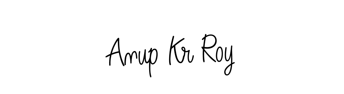 The best way (Angelique-Rose-font-FFP) to make a short signature is to pick only two or three words in your name. The name Anup Kr Roy include a total of six letters. For converting this name. Anup Kr Roy signature style 5 images and pictures png