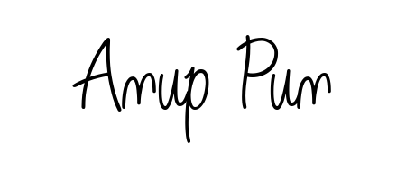 A classic penmanship look for Anup Pun. The Angelique-Rose-font-FFP font brings timeless elegance and confidence to every signed document. Anup Pun signature style 5 images and pictures png