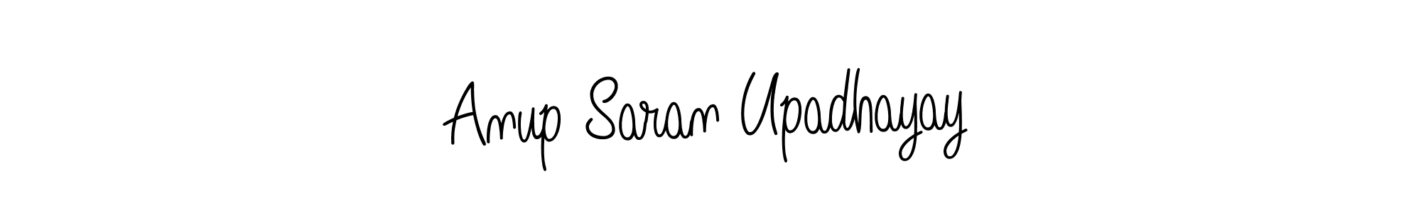 Design your own signature with our free online signature maker. With this signature software, you can create a handwritten (Angelique-Rose-font-FFP) signature for name Anup Saran Upadhayay. Anup Saran Upadhayay signature style 5 images and pictures png