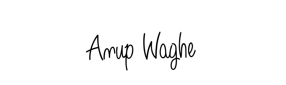 Anup Waghe stylish signature style. Best Handwritten Sign (Angelique-Rose-font-FFP) for my name. Handwritten Signature Collection Ideas for my name Anup Waghe. Anup Waghe signature style 5 images and pictures png