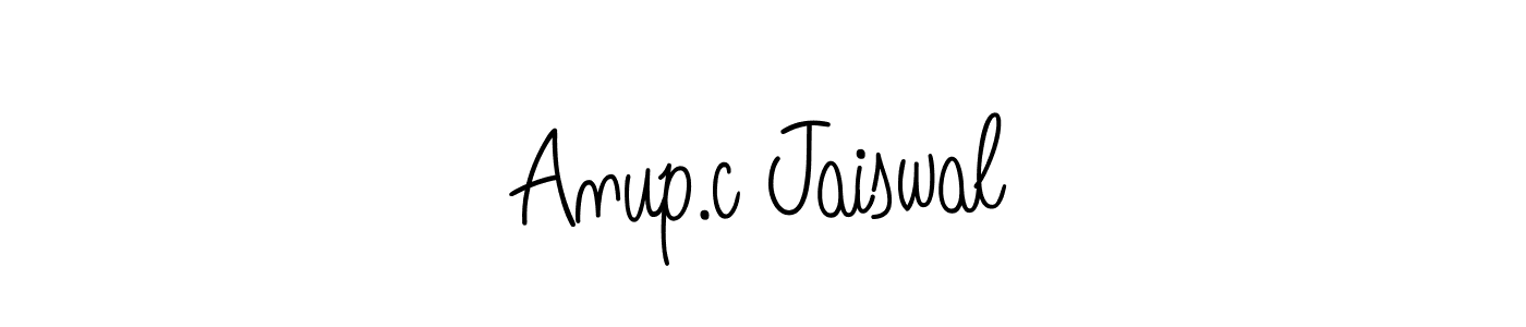 Create a beautiful signature design for name Anup.c Jaiswal. With this signature (Angelique-Rose-font-FFP) fonts, you can make a handwritten signature for free. Anup.c Jaiswal signature style 5 images and pictures png