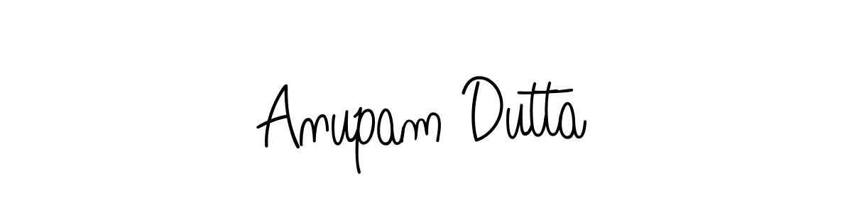 Use a signature maker to create a handwritten signature online. With this signature software, you can design (Angelique-Rose-font-FFP) your own signature for name Anupam Dutta. Anupam Dutta signature style 5 images and pictures png