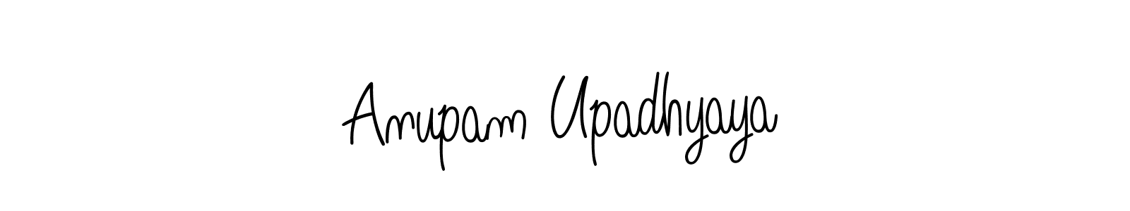 How to make Anupam Upadhyaya name signature. Use Angelique-Rose-font-FFP style for creating short signs online. This is the latest handwritten sign. Anupam Upadhyaya signature style 5 images and pictures png