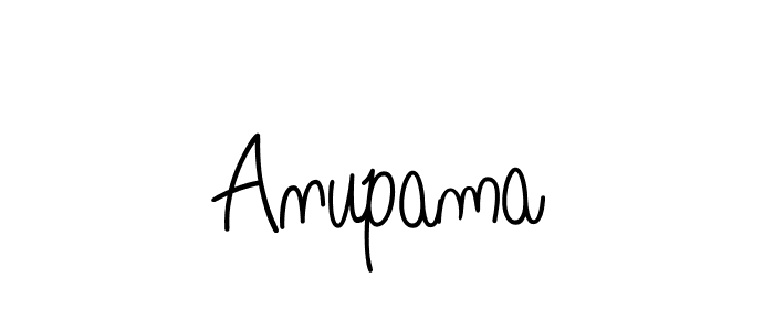 Make a beautiful signature design for name Anupama. With this signature (Angelique-Rose-font-FFP) style, you can create a handwritten signature for free. Anupama signature style 5 images and pictures png