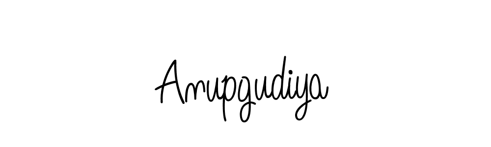 Also we have Anupgudiya name is the best signature style. Create professional handwritten signature collection using Angelique-Rose-font-FFP autograph style. Anupgudiya signature style 5 images and pictures png