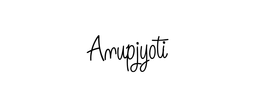 Design your own signature with our free online signature maker. With this signature software, you can create a handwritten (Angelique-Rose-font-FFP) signature for name Anupjyoti. Anupjyoti signature style 5 images and pictures png