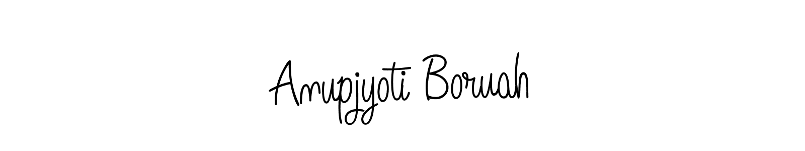 Create a beautiful signature design for name Anupjyoti Boruah. With this signature (Angelique-Rose-font-FFP) fonts, you can make a handwritten signature for free. Anupjyoti Boruah signature style 5 images and pictures png