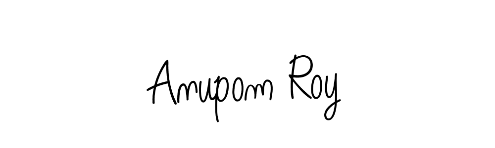 How to make Anupom Roy name signature. Use Angelique-Rose-font-FFP style for creating short signs online. This is the latest handwritten sign. Anupom Roy signature style 5 images and pictures png