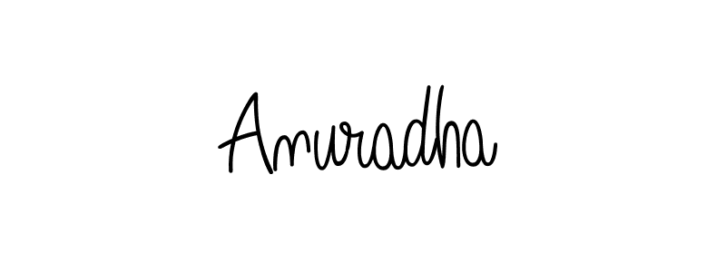 Create a beautiful signature design for name Anuradha. With this signature (Angelique-Rose-font-FFP) fonts, you can make a handwritten signature for free. Anuradha signature style 5 images and pictures png