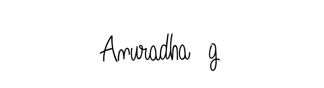 Use a signature maker to create a handwritten signature online. With this signature software, you can design (Angelique-Rose-font-FFP) your own signature for name Anuradha g. Anuradha g signature style 5 images and pictures png