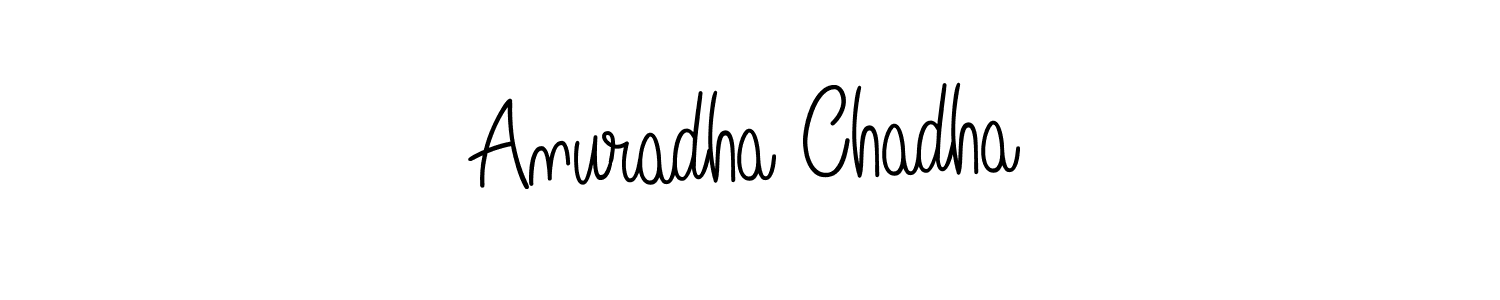 Once you've used our free online signature maker to create your best signature Angelique-Rose-font-FFP style, it's time to enjoy all of the benefits that Anuradha Chadha name signing documents. Anuradha Chadha signature style 5 images and pictures png