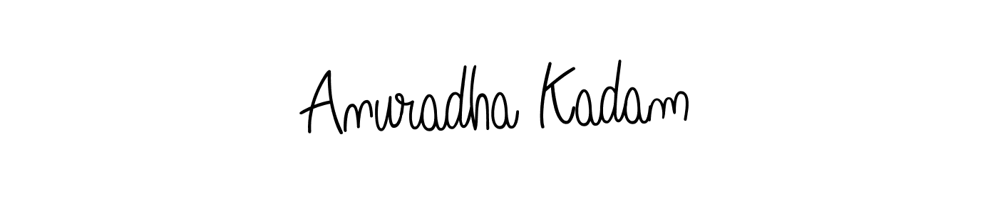 This is the best signature style for the Anuradha Kadam name. Also you like these signature font (Angelique-Rose-font-FFP). Mix name signature. Anuradha Kadam signature style 5 images and pictures png