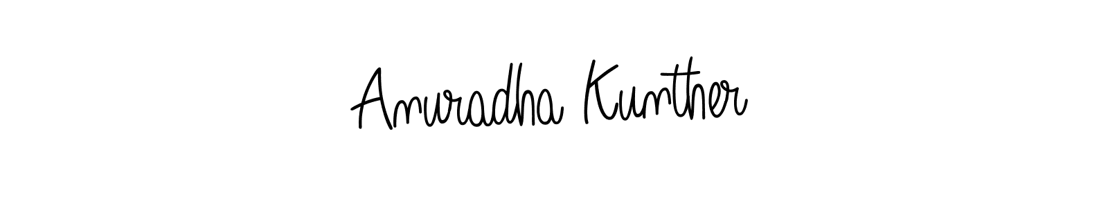 Angelique-Rose-font-FFP is a professional signature style that is perfect for those who want to add a touch of class to their signature. It is also a great choice for those who want to make their signature more unique. Get Anuradha Kunther name to fancy signature for free. Anuradha Kunther signature style 5 images and pictures png