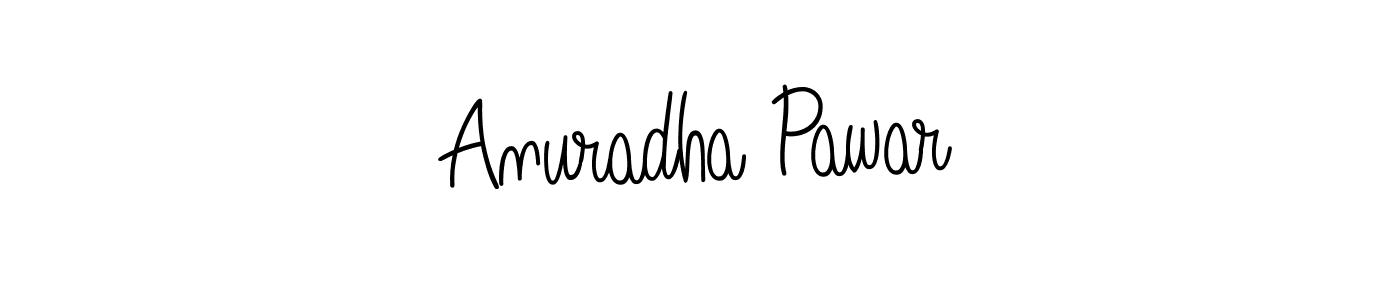 Design your own signature with our free online signature maker. With this signature software, you can create a handwritten (Angelique-Rose-font-FFP) signature for name Anuradha Pawar. Anuradha Pawar signature style 5 images and pictures png