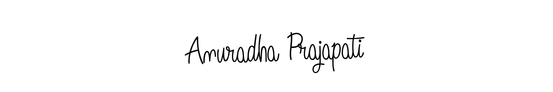 Anuradha Prajapati stylish signature style. Best Handwritten Sign (Angelique-Rose-font-FFP) for my name. Handwritten Signature Collection Ideas for my name Anuradha Prajapati. Anuradha Prajapati signature style 5 images and pictures png