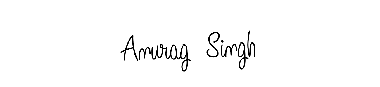 Make a beautiful signature design for name Anurag  Singh. With this signature (Angelique-Rose-font-FFP) style, you can create a handwritten signature for free. Anurag  Singh signature style 5 images and pictures png