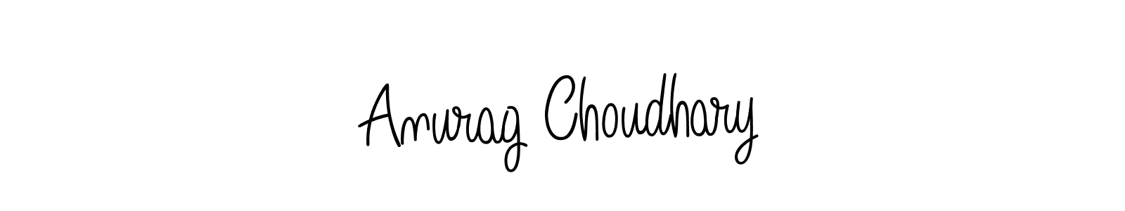 Create a beautiful signature design for name Anurag Choudhary. With this signature (Angelique-Rose-font-FFP) fonts, you can make a handwritten signature for free. Anurag Choudhary signature style 5 images and pictures png