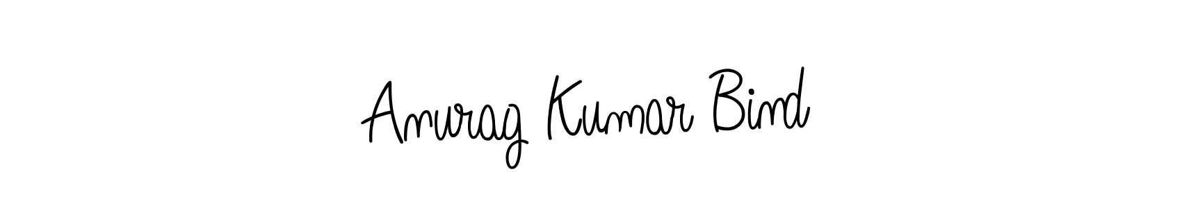 Make a beautiful signature design for name Anurag Kumar Bind. With this signature (Angelique-Rose-font-FFP) style, you can create a handwritten signature for free. Anurag Kumar Bind signature style 5 images and pictures png