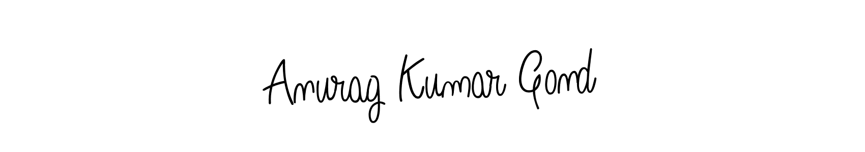 Use a signature maker to create a handwritten signature online. With this signature software, you can design (Angelique-Rose-font-FFP) your own signature for name Anurag Kumar Gond. Anurag Kumar Gond signature style 5 images and pictures png