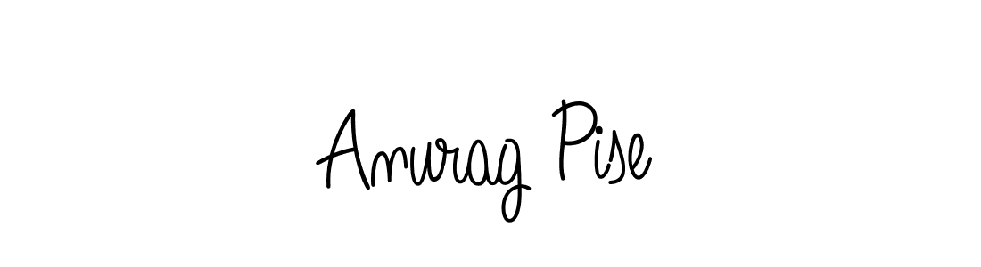 The best way (Angelique-Rose-font-FFP) to make a short signature is to pick only two or three words in your name. The name Anurag Pise include a total of six letters. For converting this name. Anurag Pise signature style 5 images and pictures png