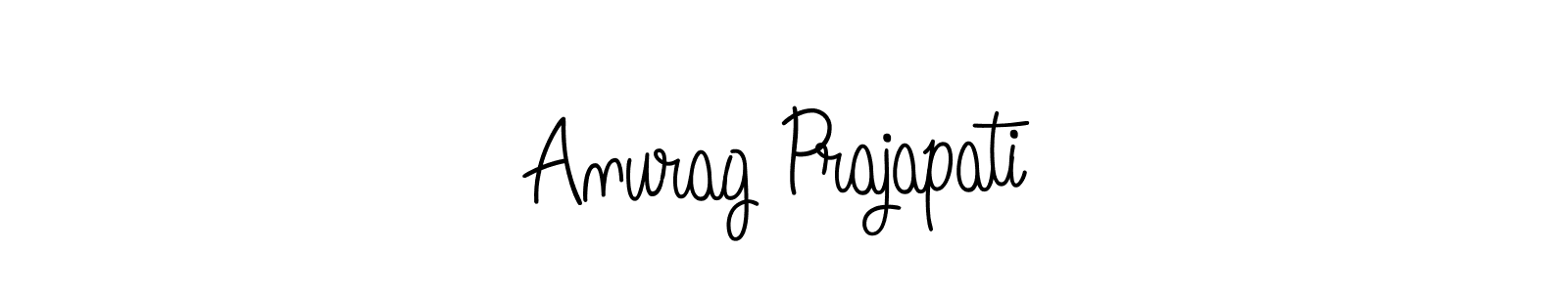 Create a beautiful signature design for name Anurag Prajapati. With this signature (Angelique-Rose-font-FFP) fonts, you can make a handwritten signature for free. Anurag Prajapati signature style 5 images and pictures png