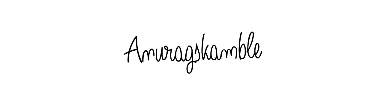 It looks lik you need a new signature style for name Anuragskamble. Design unique handwritten (Angelique-Rose-font-FFP) signature with our free signature maker in just a few clicks. Anuragskamble signature style 5 images and pictures png