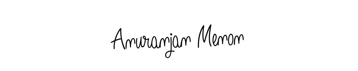 Design your own signature with our free online signature maker. With this signature software, you can create a handwritten (Angelique-Rose-font-FFP) signature for name Anuranjan Menon. Anuranjan Menon signature style 5 images and pictures png