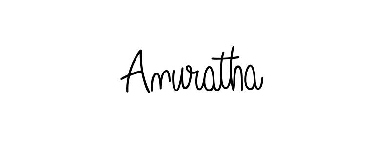 You should practise on your own different ways (Angelique-Rose-font-FFP) to write your name (Anuratha) in signature. don't let someone else do it for you. Anuratha signature style 5 images and pictures png