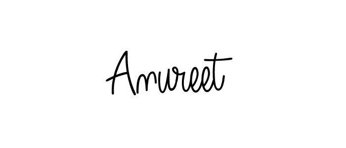 Also we have Anureet name is the best signature style. Create professional handwritten signature collection using Angelique-Rose-font-FFP autograph style. Anureet signature style 5 images and pictures png