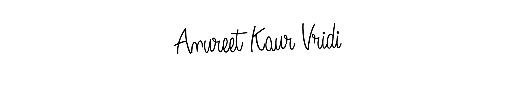 Use a signature maker to create a handwritten signature online. With this signature software, you can design (Angelique-Rose-font-FFP) your own signature for name Anureet Kaur Vridi. Anureet Kaur Vridi signature style 5 images and pictures png