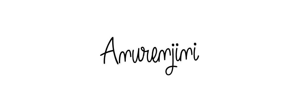 You should practise on your own different ways (Angelique-Rose-font-FFP) to write your name (Anurenjini) in signature. don't let someone else do it for you. Anurenjini signature style 5 images and pictures png