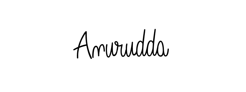 Make a beautiful signature design for name Anurudda. With this signature (Angelique-Rose-font-FFP) style, you can create a handwritten signature for free. Anurudda signature style 5 images and pictures png