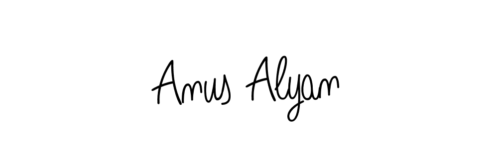 Also we have Anus Alyan name is the best signature style. Create professional handwritten signature collection using Angelique-Rose-font-FFP autograph style. Anus Alyan signature style 5 images and pictures png