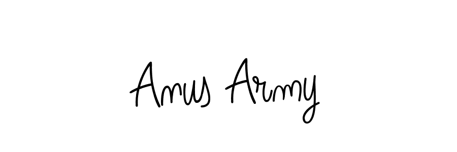 How to make Anus Army name signature. Use Angelique-Rose-font-FFP style for creating short signs online. This is the latest handwritten sign. Anus Army signature style 5 images and pictures png