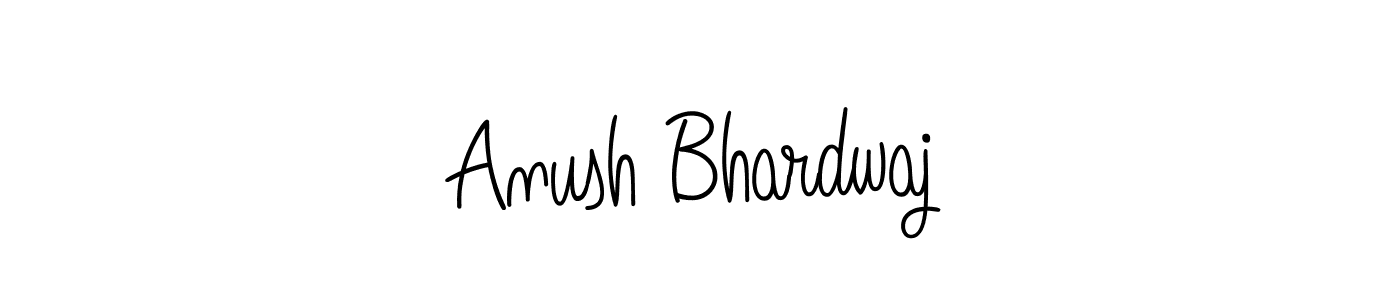 Also we have Anush Bhardwaj name is the best signature style. Create professional handwritten signature collection using Angelique-Rose-font-FFP autograph style. Anush Bhardwaj signature style 5 images and pictures png