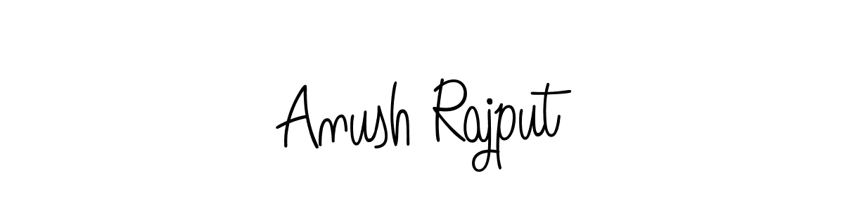 Create a beautiful signature design for name Anush Rajput. With this signature (Angelique-Rose-font-FFP) fonts, you can make a handwritten signature for free. Anush Rajput signature style 5 images and pictures png