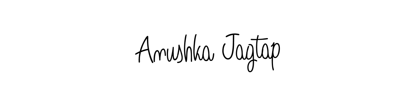 Also You can easily find your signature by using the search form. We will create Anushka Jagtap name handwritten signature images for you free of cost using Angelique-Rose-font-FFP sign style. Anushka Jagtap signature style 5 images and pictures png